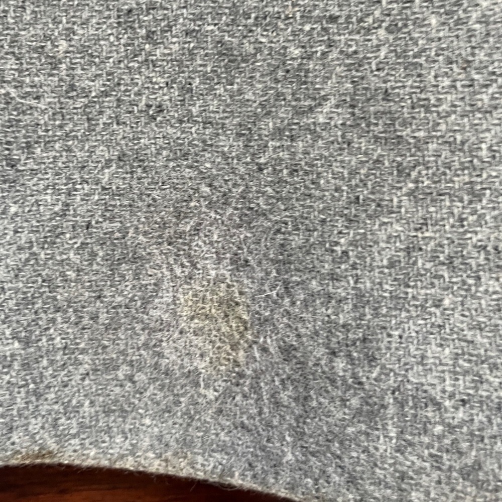 VTG J Crew Womens Virgin Wool Pea Coat Gray Sz 6 Button Front Pockets Preppy Y2K - Picture 6 of 6
